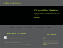 Tablet Screenshot of mehanedusolutions.com